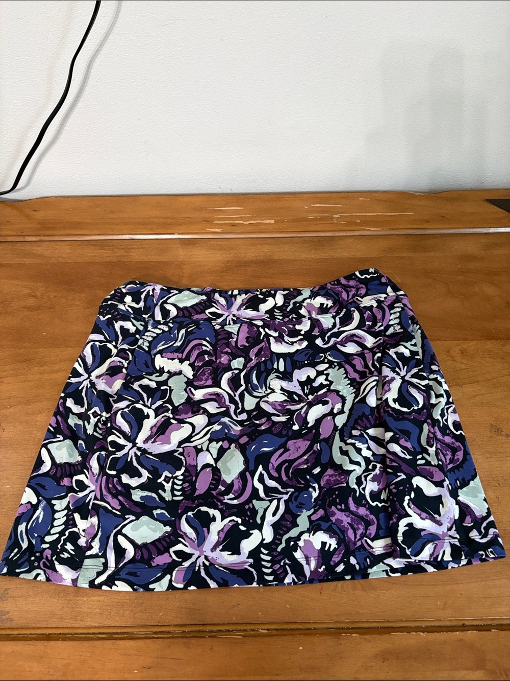 Title nine Purple Floral Skort w/Pockets Size Large
